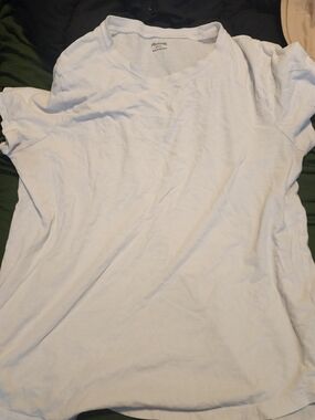 Madewell White Crewneck Tee with Printed Logo